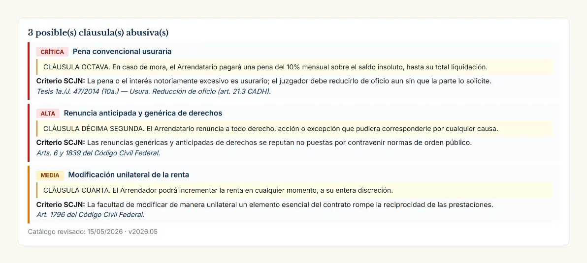 Detector de cláusulas abusivas
